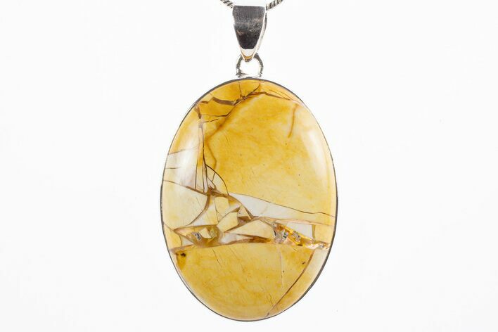 Brecciated Mookaite Jasper Pendant - Sterling Silver #305076